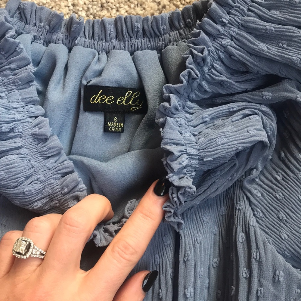 Sheer blue top - Picture 2 of 2